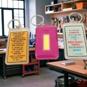 3 Humorous Novelty Acrylic Keychains